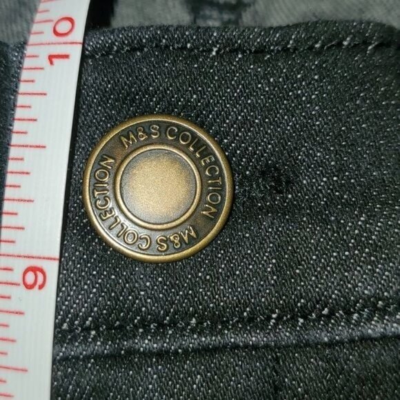 M&S Denim Mid Rise & Straight Sz. 28x28.5 Blue Jeans - Picture 9 of 14
